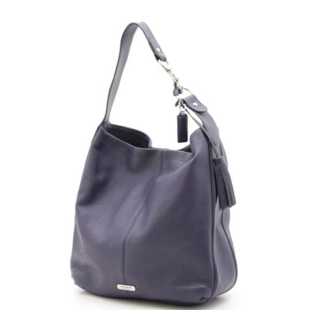 NWOT Coach of New York Avery leather hobo purse indigo purple